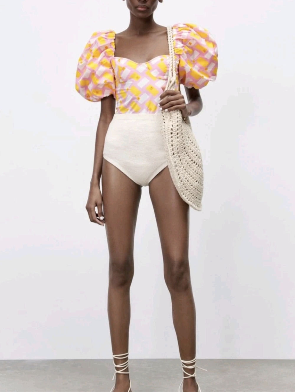 ZARA printed poplin bodysuit 0881/006
